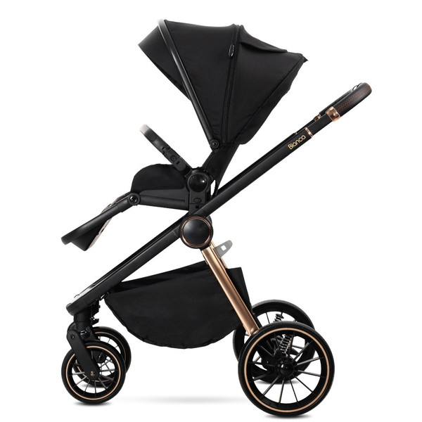 Lorelli Bianca Black 3-in-1 Kinderwagen incl. i-Size Autostoel
