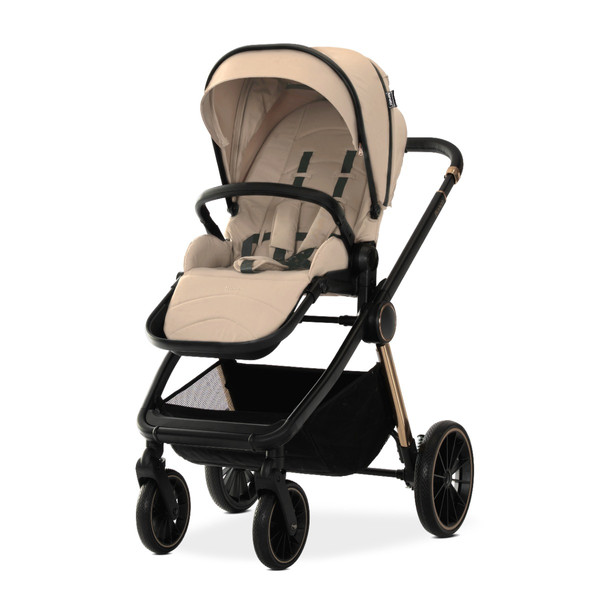 Lorelli Bianca Warm Beige 3-in-1 Kinderwagen incl. i-Size Autostoel