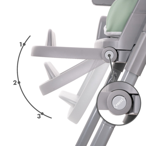 Lorelli Chef Grey 3-in-1 Kinderstoel 1010052-2506