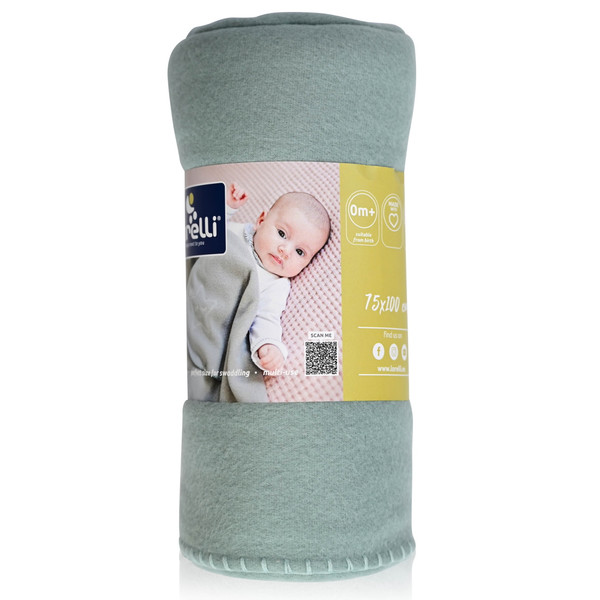 Lorelli Fleece Mint Star 75x100cm Wiegdeken 1034002-0009