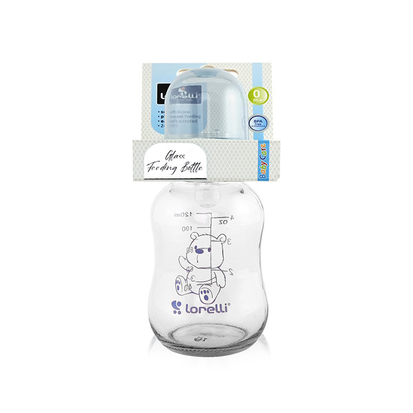 Lorelli Glass Moonlight Blue 120ml Glazen Fles 1020061-0004