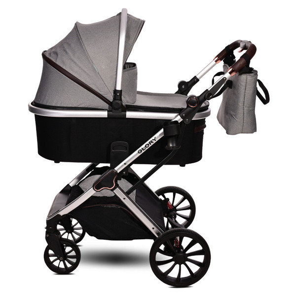 Lorelli Glory Opaline Grey 3-in-1 Kinderwagen incl. Spirit Autostoel