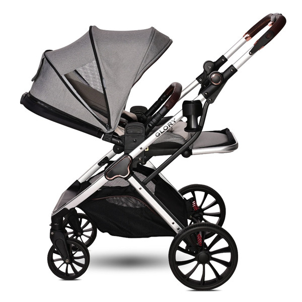 Lorelli Glory Opaline Grey 3-in-1 Kinderwagen incl. Spirit Autostoel