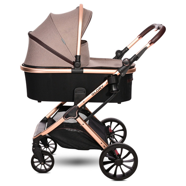 Lorelli Glory Pearl Beige 3-in-1 Kinderwagen incl. Spirit Autostoel