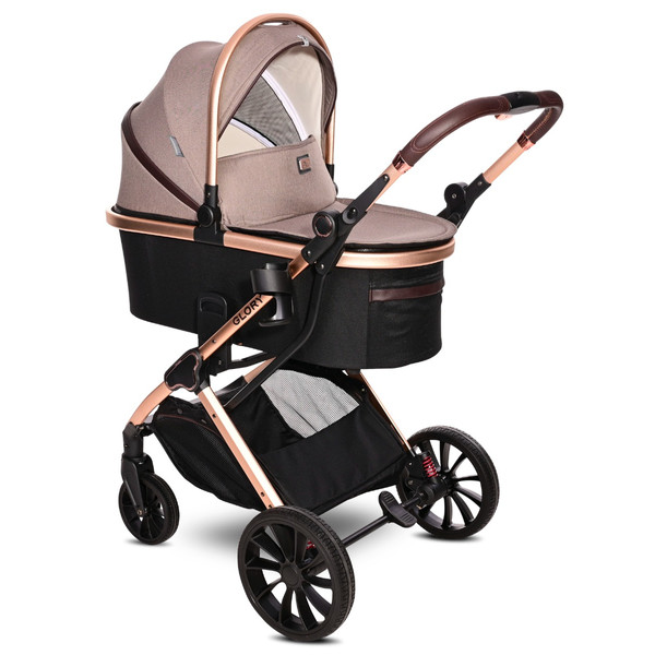 Lorelli Glory Pearl Beige 3-in-1 Kinderwagen incl. Spirit Autostoel