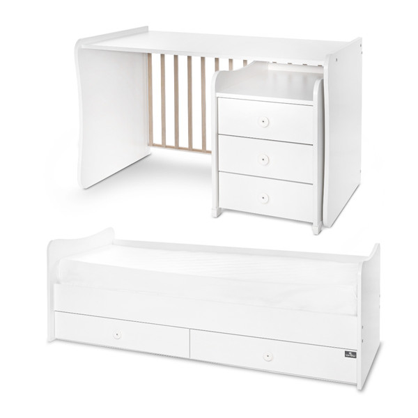 Lorelli Maxi Plus Trio White 70 x 160 cm Ledikant / Bureau