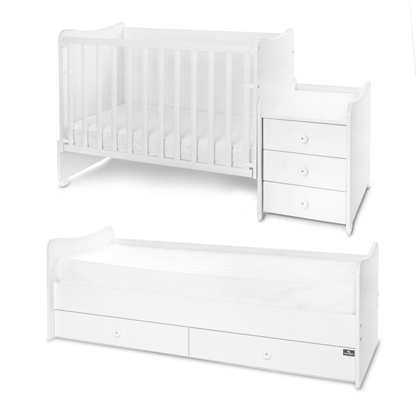 Lorelli Maxi Plus Trio White 70 x 160 cm Ledikant / Bureau