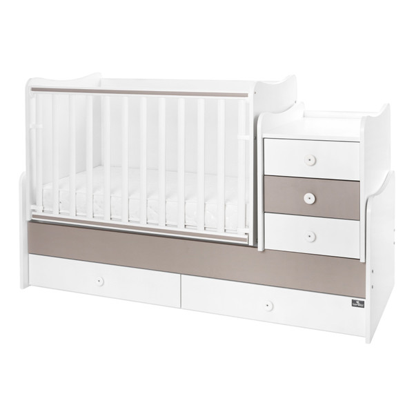 Lorelli Maxi Plus Trio White/String 70x160 cm Ledikant / Bureau