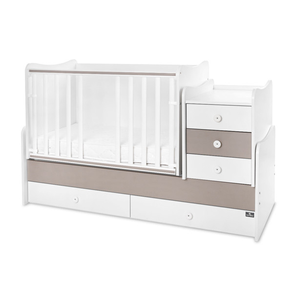 Lorelli Maxi Plus Trio White/String 70x160 cm Ledikant / Bureau