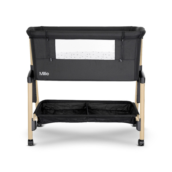 Lorelli Millie Black/Wood Wieg Aan Bed