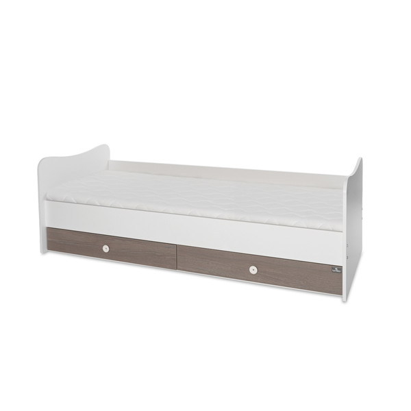 Lorelli Mini Max White/Coffee 2-in-1 Bed en Commode 1015050-0027A