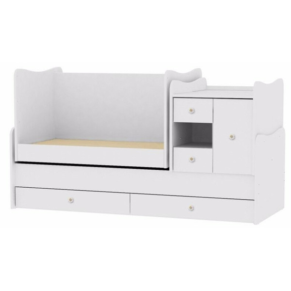 Lorelli Mini Max White 2-in-1 Bed en Commode 190/72 1015050-0024A