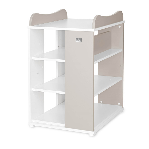 Lorelli Multi White/Beige 2-in-1 Bed en Commode 1015057 0037A