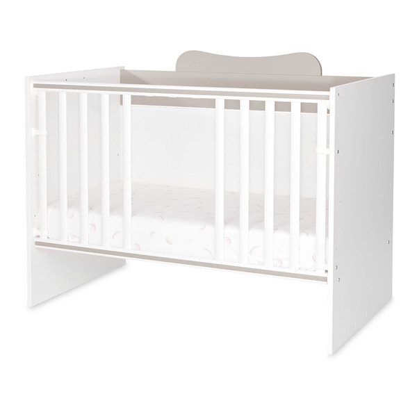 Lorelli Multi White/Beige 2-in-1 Bed en Commode 1015057 0037A