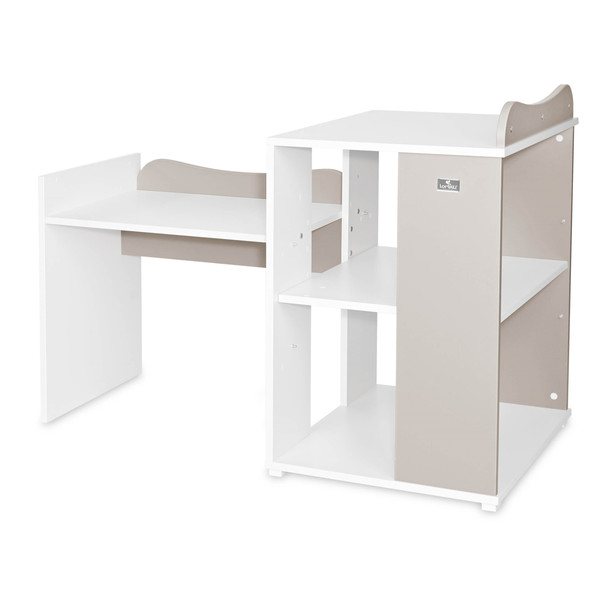 Lorelli Multi White/Beige 2-in-1 Bed en Commode 1015057 0037A