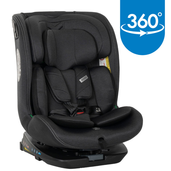 Lorelli Rodeo Black 40-150 cm 360° i-Size Autostoel 1007198 2501