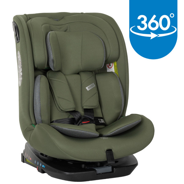 Lorelli Rodeo Green & Grey 40-150 cm 360° i-Size Autostoel 1007198 2513