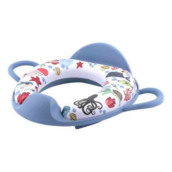 Lorelli Soft Training Seat Blue Sea Toiletverkleiner met Rugleuning 1013070-0009
