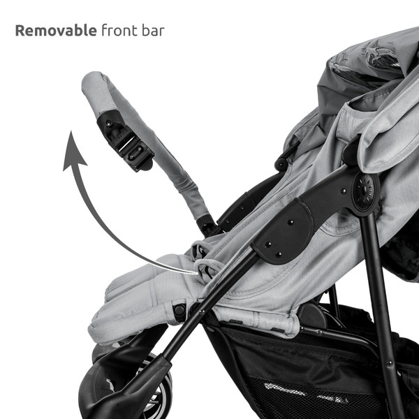 Lorelli Twin Black Duowagen incl. Luiertas