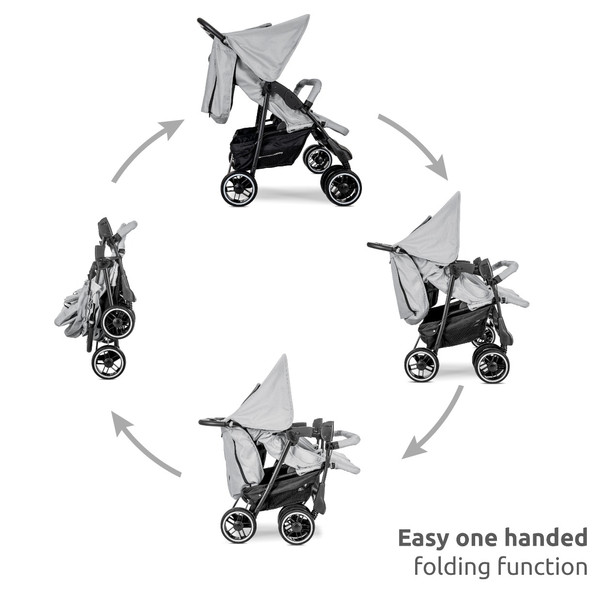 Lorelli Twin Grey Duowagen incl. Luiertas