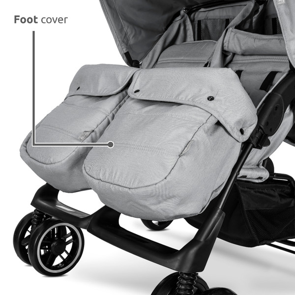 Lorelli Twin Grey Duowagen incl. Luiertas