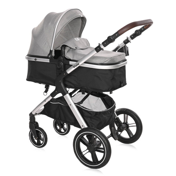 Lorelli Viola Opaline Grey 3-in-1 Combi Kinderwagen incl. Spirit Autostoel