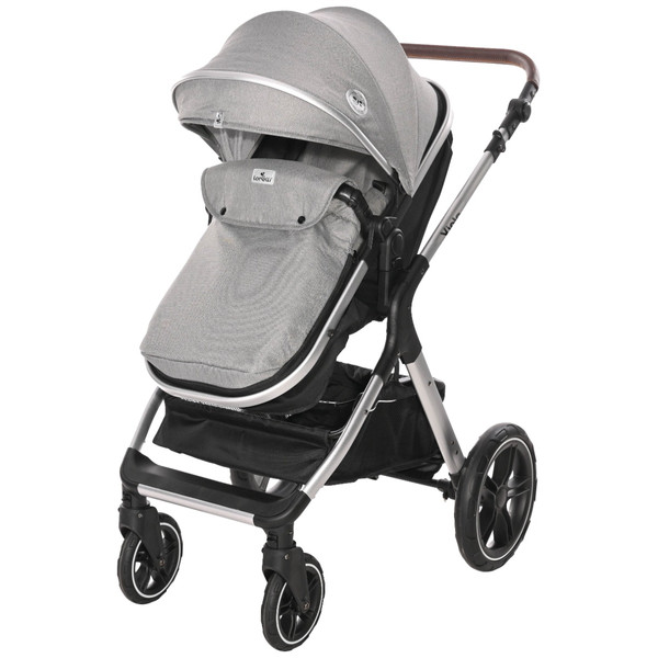 Lorelli Viola Opaline Grey 3-in-1 Combi Kinderwagen incl. Spirit Autostoel