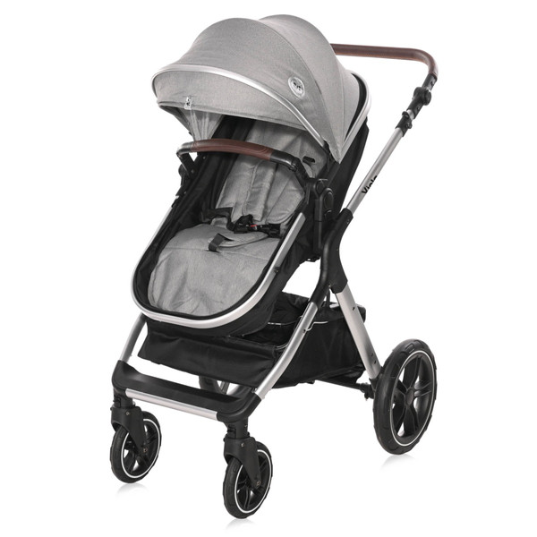 Lorelli Viola Opaline Grey 3-in-1 Combi Kinderwagen incl. Spirit Autostoel