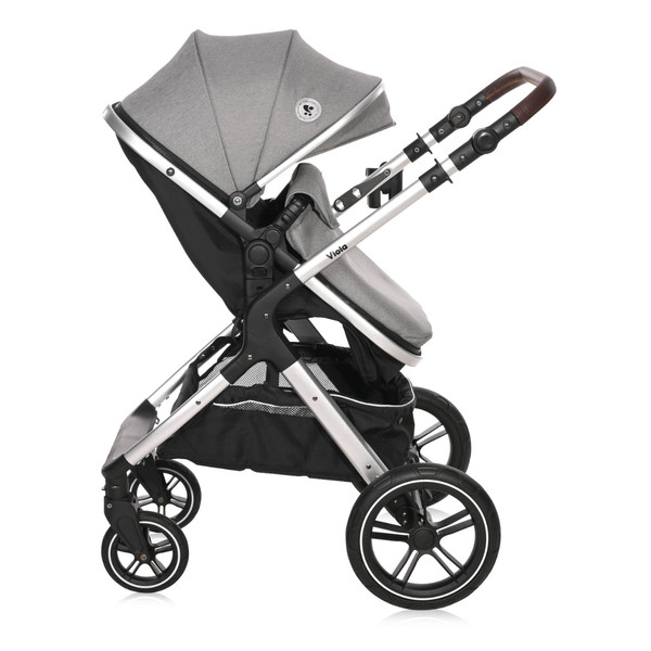 Lorelli Viola Opaline Grey 3-in-1 Combi Kinderwagen incl. Spirit Autostoel