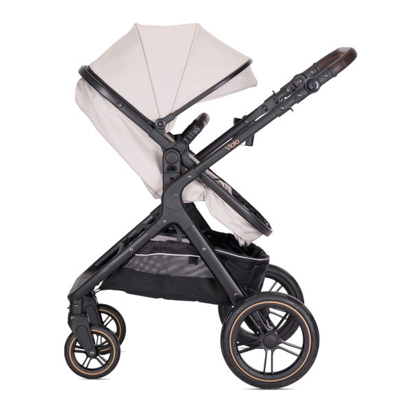 Lorelli Viola Pearl Beige 3-in-1 Combi Kinderwagen incl. Spirit Autostoel