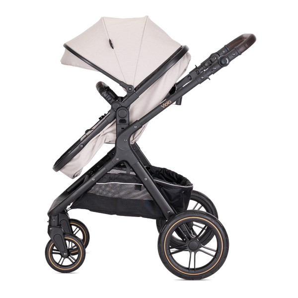 Lorelli Viola Pearl Beige 3-in-1 Combi Kinderwagen incl. Spirit Autostoel