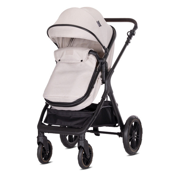 Lorelli Viola Pearl Beige 3-in-1 Combi Kinderwagen incl. Spirit Autostoel