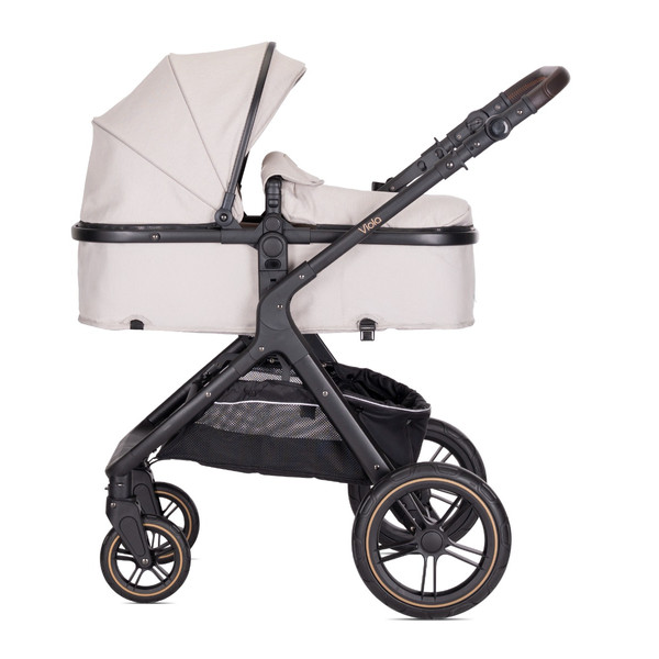 Lorelli Viola Pearl Beige 3-in-1 Combi Kinderwagen incl. Spirit Autostoel