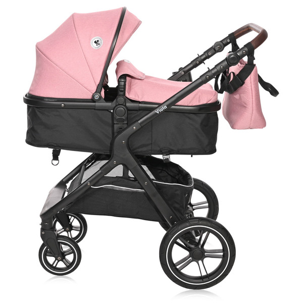 Lorelli Viola Pink 3-in-1 Combi Kinderwagen incl. Spirit Autostoel
