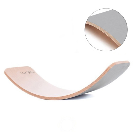 Luna Toys Houten Balansbord met Grijs Vilt LU-37001