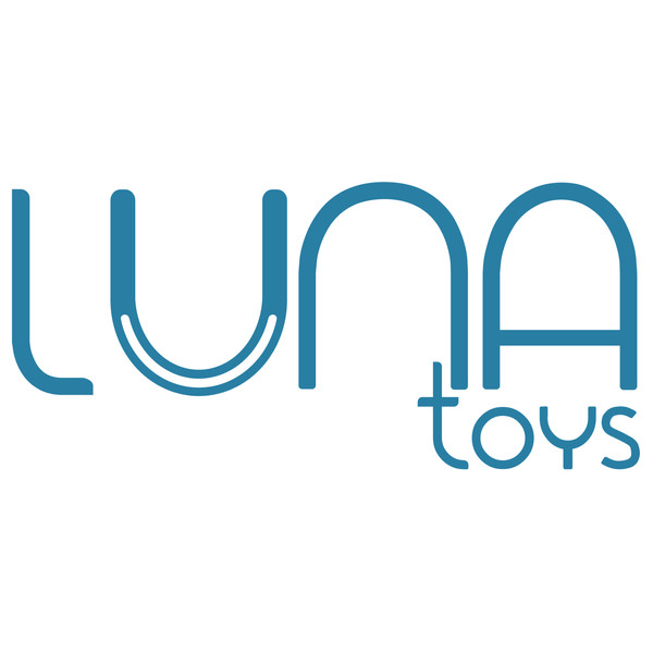 Luna Toys Blauw Houten Klimrek met Glijbaan LU-36967