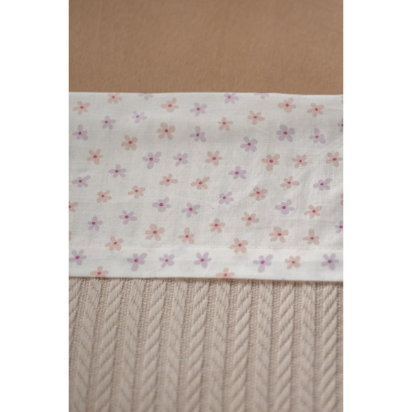 MamaLoes Jersey Bloemen 100 x 150 cm Ledikantlaken