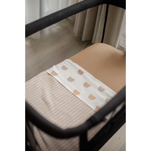 MamaLoes Noé Beige Co-Sleeper Wieg aan Bed ML040709