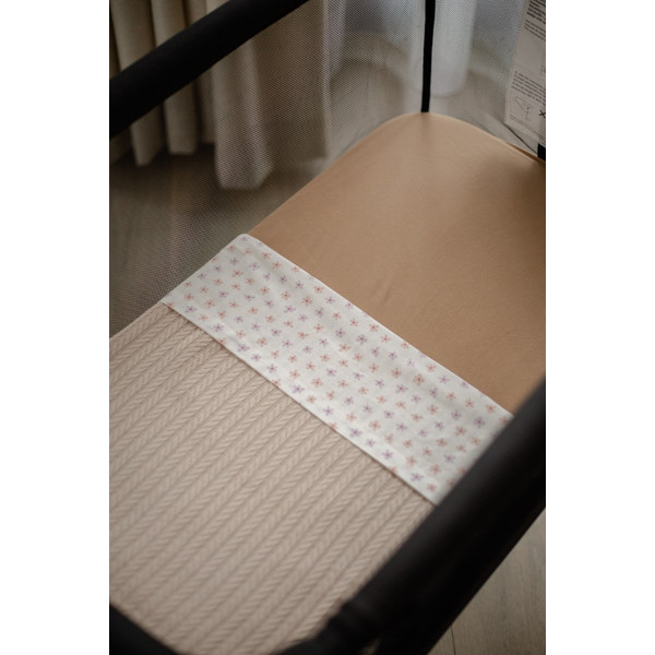 MamaLoes Jersey Bloemen 75 x 100 cm Wieglaken