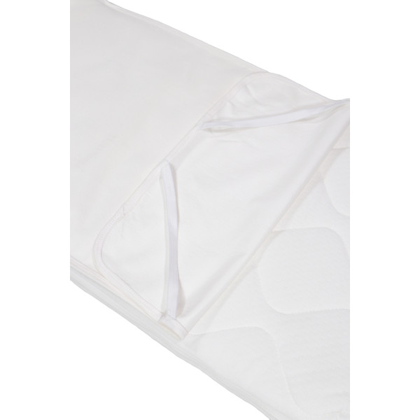 MamaLoes Wit Jersey 40 x 80 cm Waterproof Matrasbeschermer met elastieken ML040409