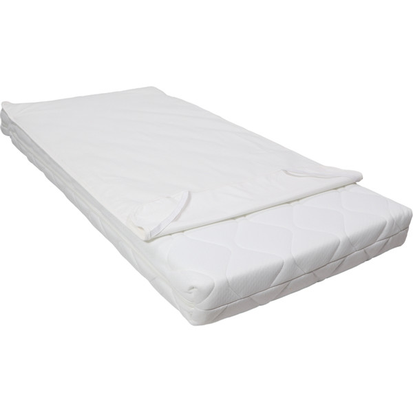 MamaLoes Wit Jersey 60 x 120 cm Waterproof Matrasbeschermer met Elastieken ML040410