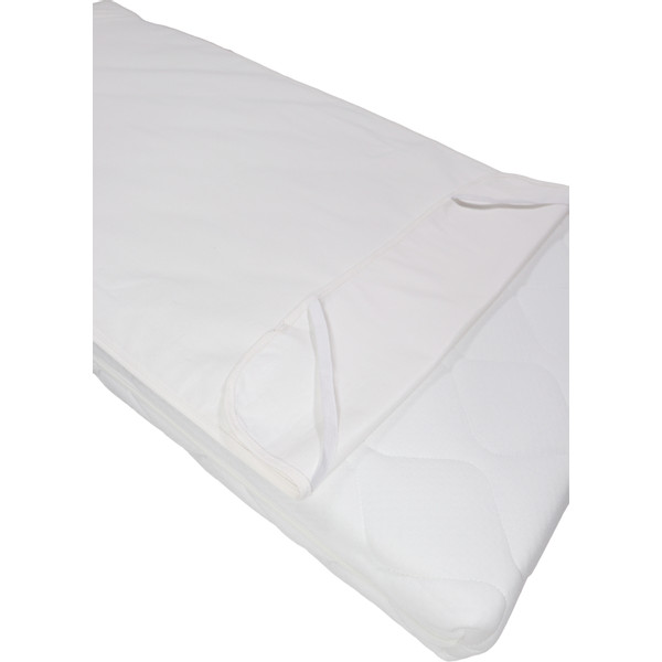 MamaLoes Wit Jersey 60 x 120 cm Waterproof Matrasbeschermer met Elastieken ML040410