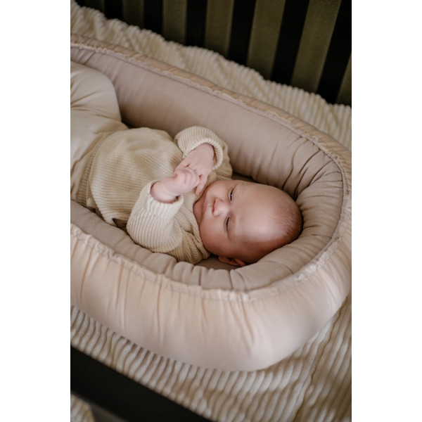 MamaLoes Amy Ajour Nougat Omkeerbaar Babynest 84485