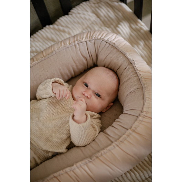 MamaLoes Amy Ajour Nougat Omkeerbaar Babynest 84485