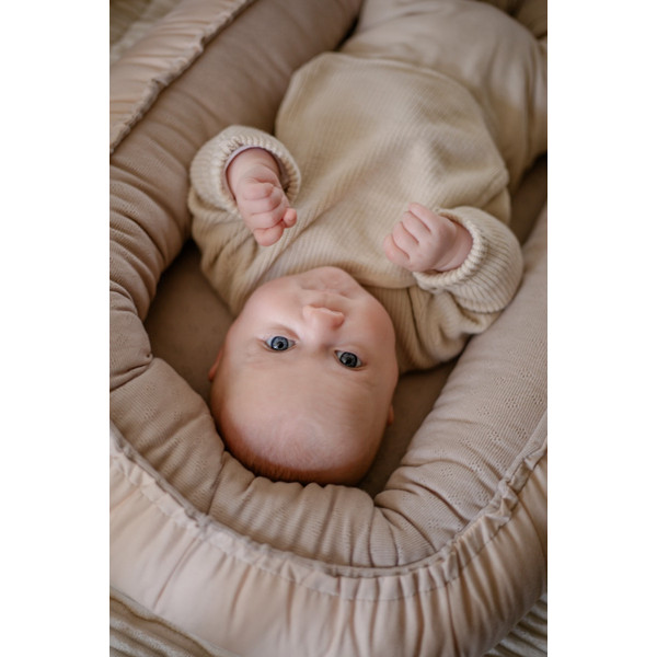 MamaLoes Amy Ajour Nougat Omkeerbaar Babynest 84485