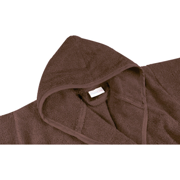MamaLoes Badstof Chocolade Bruin 1-2jr Kinder Badjas ML010322