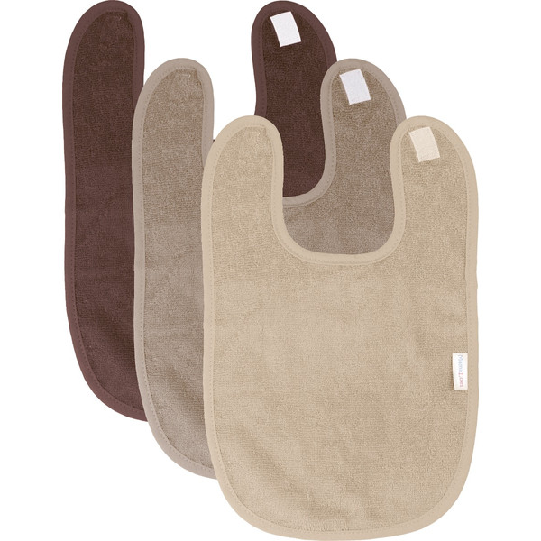 Mamaloes Badstof Zand/Chocolade/Oat 3 Stuks Slabber ML010140