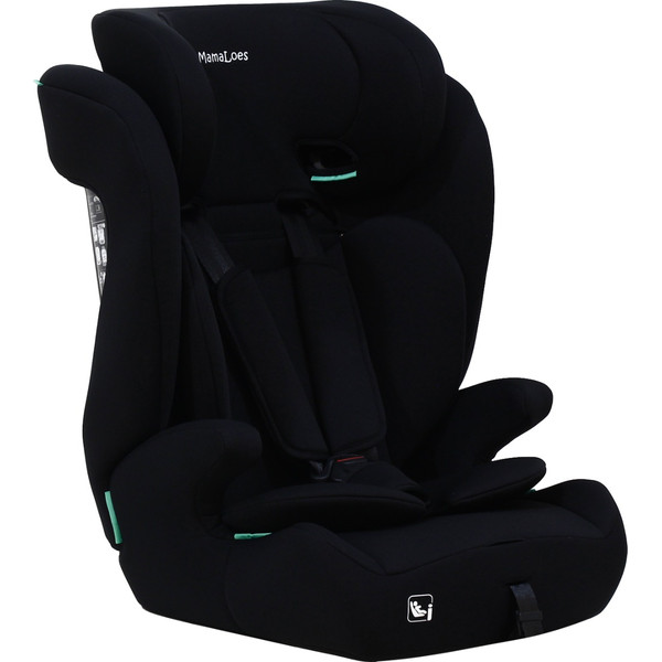 MamaLoes Bas Zwart 76-150 cm i-Size Autostoel