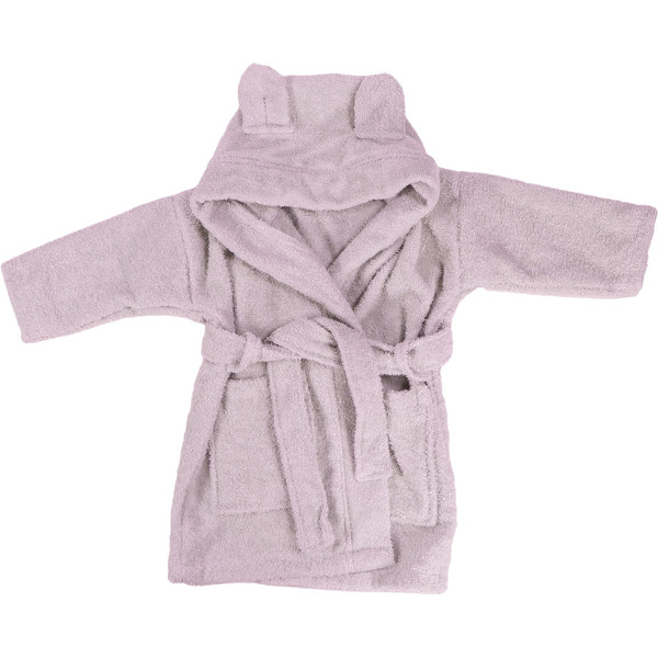 MamaLoes Beer Badstof Lila 0-1jr Baby Badjas ML010312