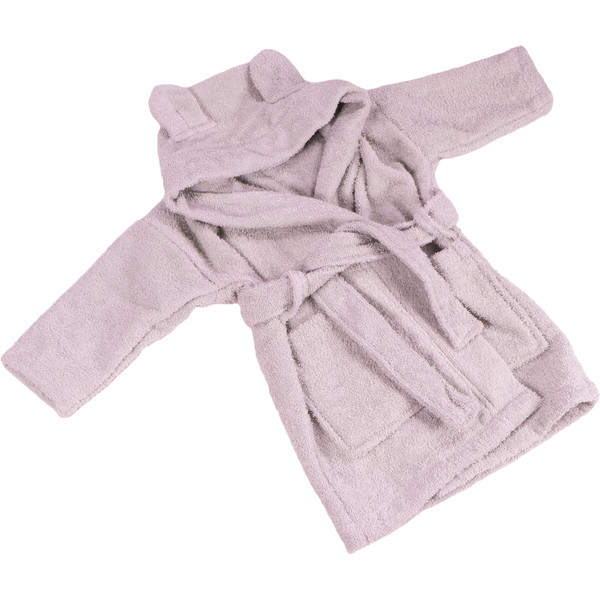 MamaLoes Beer Badstof Lila 0-1jr Baby Badjas ML010312